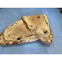 Ver imagem 3 de Jogo Mesa de Centro Foglia Tampo de 6cm 1000x900x200mm 1000x900x250mm