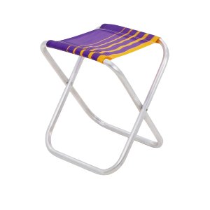 Banqueta de Praia Tramontina Fiji em Alumínio com Assento Roxo e Amarelo