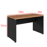 Mesa para Escritorio 40mm Pé Painel Savoia170x70 Cor Nogal/preto - 3