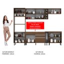 Ver imagem 7 de Armário de Cozinha Completa 290cm Rustic/Crema Vicenza Madesa 01