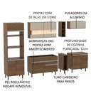 Ver imagem 6 de Armário de Cozinha Completa 290cm Rustic/Crema Vicenza Madesa 01