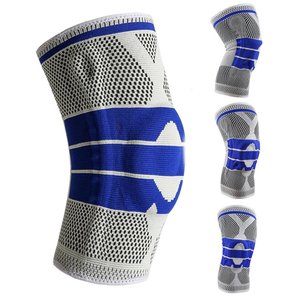 Joelheira Gel Silicone Ortopedica Esportiva Suporte Joelho Apoio Exercita Melhora Circulaçao