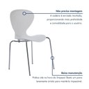 Ver imagem 7 de Kit 2 Cadeiras Empilháveis Base Aço Tubular Flash Branco/Cromado
