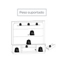 Ver imagem 6 de Estante para TV e Home Theater até 75 Polegadas 200CMX191,5cm Nilo