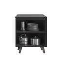 Ver imagem 4 de Balcão Gabinete De Cozinha Thela Emília 70 Cm C/ Tampo Preto