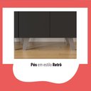 Ver imagem 3 de Balcão Gabinete De Cozinha Thela Emília 70 Cm C/ Tampo Preto