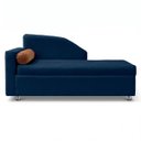 Ver imagem 4 de Sofá Cama Solteiro 1 Lugar com Baú Divã Bouclê Multifuncional Divã Quarto Hóspedes 195cm:Bouclê Azul