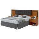 Ver imagem 6 de Cabeceira Box Casal 160 Ambiente Calitan Frassino Preto Fosco com Led - Lopas