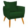 Poltrona Ada Suede - Palladium Decor Cor Verde Musgo - 1