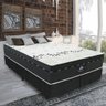 Cama Box Casal Queen Molas Ensacadas Miami Gazin 158cm Branco/preto - Suporta até 120kg por Pessoa - 1