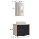 Ver imagem 3 de Conjunto Gabinete Banheiro Rubi 60cm Gabinete + Cuba + Espelheira