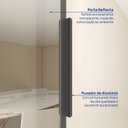 Ver imagem 5 de Cristaleira Planejada 1 Porta Reflecta 35cm Nara CabeCasa MadeiraOriginals Cinza