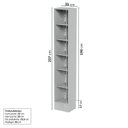 Ver imagem 3 de Cristaleira 1 Porta Reflecta 35cm Nara Cabecasa Madeiramadeira