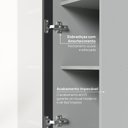 Ver imagem 4 de Cristaleira Planejada 1 Porta Reflecta 35cm Nara CabeCasa MadeiraOriginals Cinza