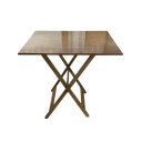 Ver imagem 2 de Mesa Dobrável Madeira Castanho