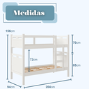 Ver imagem 6 de Beliche Completa com 2 Colchões Confortáveis - Proteção Lateral Total para Maior Segurança