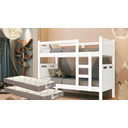 Ver imagem 1 de Beliche Robusto C/ 2 Colchões D33 Confortáveis - Kit Completo: Branco