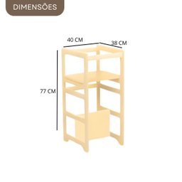 Torre de Aprendizagem Montessori Regula Altura Cadeirão - 6