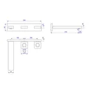 Ver imagem 2 de Misturador de Parede com Instalação Horizontal para Lavatório Dot Cromado 1874.c.dot