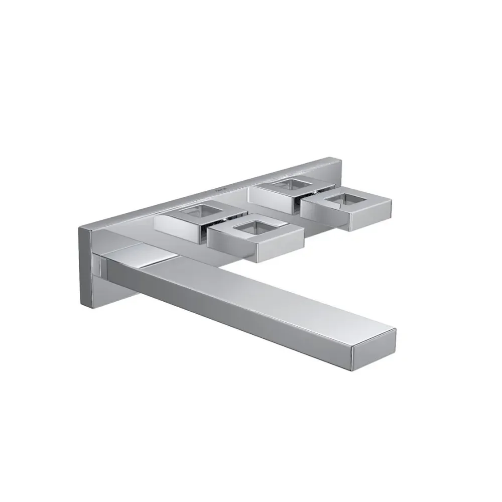 Misturador de Parede com Instalação Horizontal para Lavatório Dot Cromado 1874.c.dot