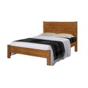Ver imagem 2 de Cama Casal Madeira Vintage Lara - Castanho