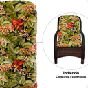 Ver imagem 4 de 2 Almofada Impermeável P/poltrona Cadeiras de Área e Jardim