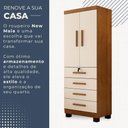 Ver imagem 2 de Guarda Roupa New Maia 2 Portas 4 Gavetas com Chave Benetil Móveis