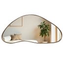 Ver imagem 1 de Espelho Orgânico Colina em Lamina Natural de Madeira 100x46