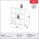 Ver imagem 4 de Estante Colméia Vazada A2 Dalla Costa