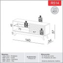 Ver imagem 3 de Rack para TVs até 42 Polegadas 1 Porta 100% MDF R514