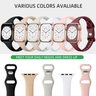 Lerobo 6 Pulseiras Slim de Silicone Compatíveis com Apple Watch (cores Variadas) - 3