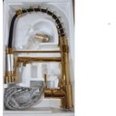 Ver imagem 3 de Torneira Cozinha Dourada Monocomando Gourmet Spray 50cm Luxo Agua Quente e Fria