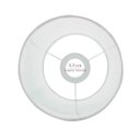 Ver imagem 3 de Cúpula de Abajur 30x20x20cm Tecido Algodão Soquete Nacional Ref 91