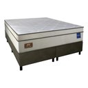 Ver imagem 2 de Cama Box Conjugado Queen com Colchão (158x73x198) Lux Firm Gazin Cr35315 Areia/marrom