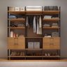 Guarda Roupa Closet Industrial Modulado 3 Peças 4 Gavetas 217,2cm 100% MDF   - 2