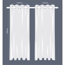 Ver imagem 6 de Cortina Linho de Gaze Branca 280x230cm para Varão Fastlar Cortina para Varão