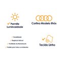 Ver imagem 7 de Cortina Linho de Gaze Branca 280x230cm para Varão Fastlar Cortina para Varão