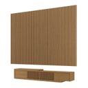 Ver imagem 3 de Rack Extensível com Painel Ripado TV 86 Polegadas Planejado 320x250cm Aruá CabeCasa MadeiraOriginals