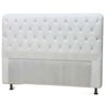 Cabeceira Casal Estofada Capitône com Frame Paris 140 Cm para Cama Box Sintético Branco - 1