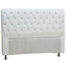 Cabeceira Casal Estofada Capitône com Frame Paris 140 Cm para Cama Box Sintético Branco - 2