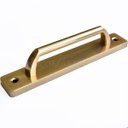 Ver imagem 2 de Puxador Duplo Colonial Porta Correr Madeira Rústico 148mm London Dourado