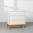 Ver mais imagens de Kit Quarto Theo com Pés Square Mel - Berço + Cômoda 3 Gavetas + Guarda-Roupa 3 Portas - Branco Abra