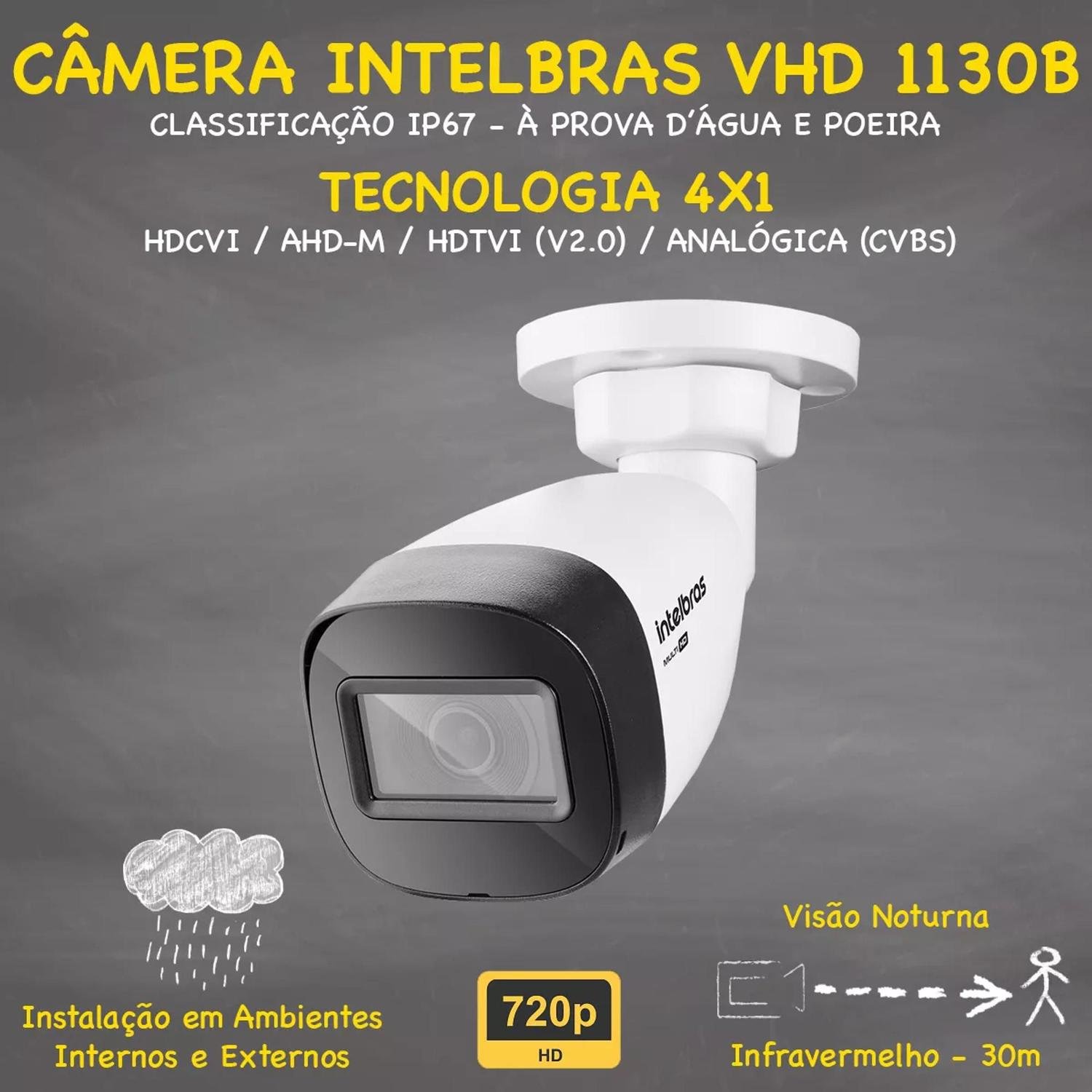 Kit Intelbras 8 Câmeras Vhd 1130 30m Dvr de 16 Canais 1016c com Hd 1tb - 3