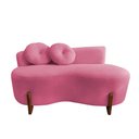 Ver imagem 5 de Namoradeira Sofá Feijão Lounge 120cm Orgânica Suede Rosa