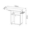 Ver imagem 2 de Balcão Multiuso P- Área Serviço Tp-3010 C- 1 Porta Branco - Tecno Mobili