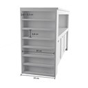 Ver imagem 6 de Organizador com Baús Argus 2 Baús MDF 111cm Branco Woodcore