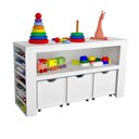 Ver imagem 1 de Organizador com Baús Argus 2 Baús MDF 111cm Branco Woodcore