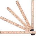 Ver imagem 1 de Escala métrica 2 metros 10 dobras madeira natural - Vonder