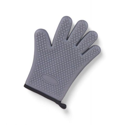 Luvas de Silicone Anti-escaldantes de Cozinha Luvas de Forno de Microondas - Cinza