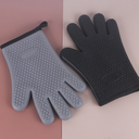 Ver imagem 2 de Luvas de Silicone Anti-escaldantes de Cozinha Luvas de Forno de Microondas - Cinza
